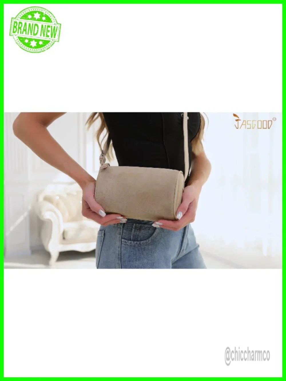 Faux Suede Hobo Bag Women Small Shoulder Handbag Fall Winter Purse